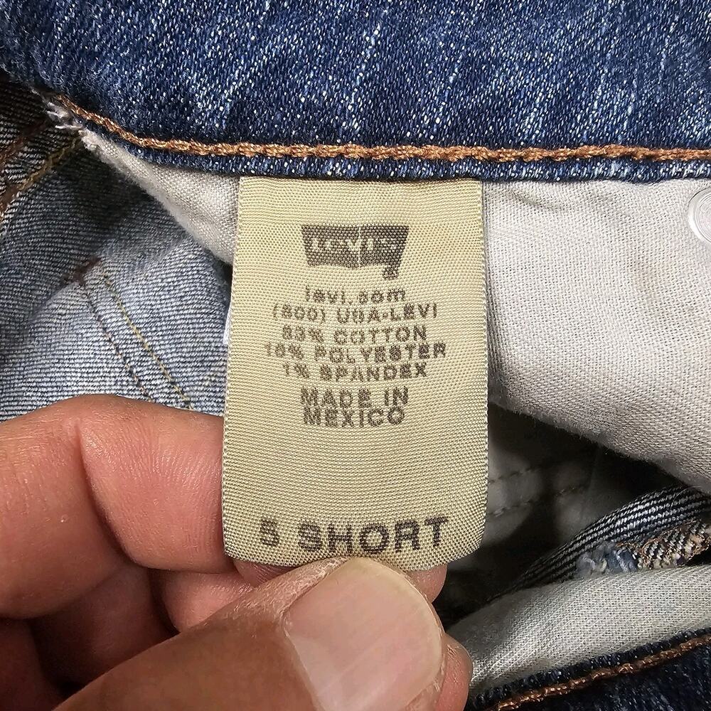 Vintage Levis 518 Jeans Womens 5 Short 30x30 SuperLow Bootcut Flare Stretch Y2K - Picture 6 of 16